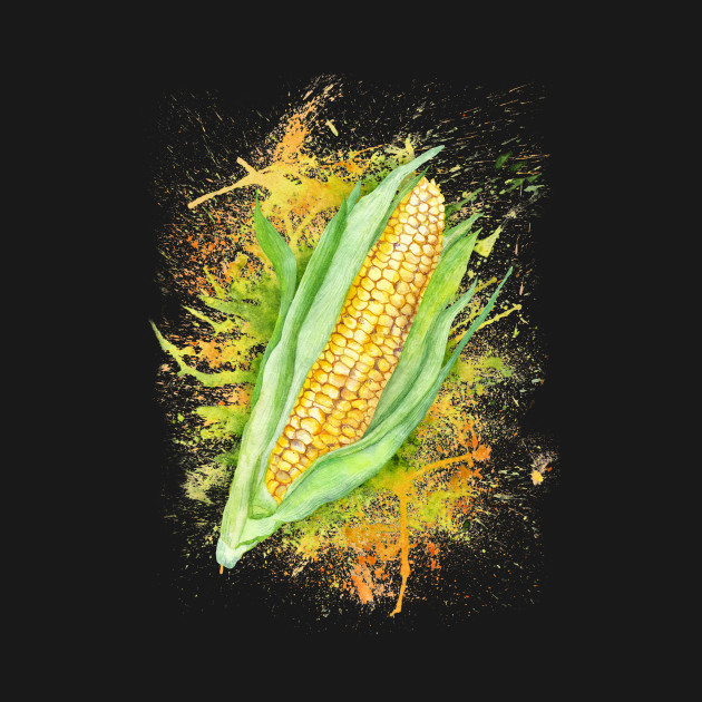 630x630 Juicy Corn Watercolor Illustration