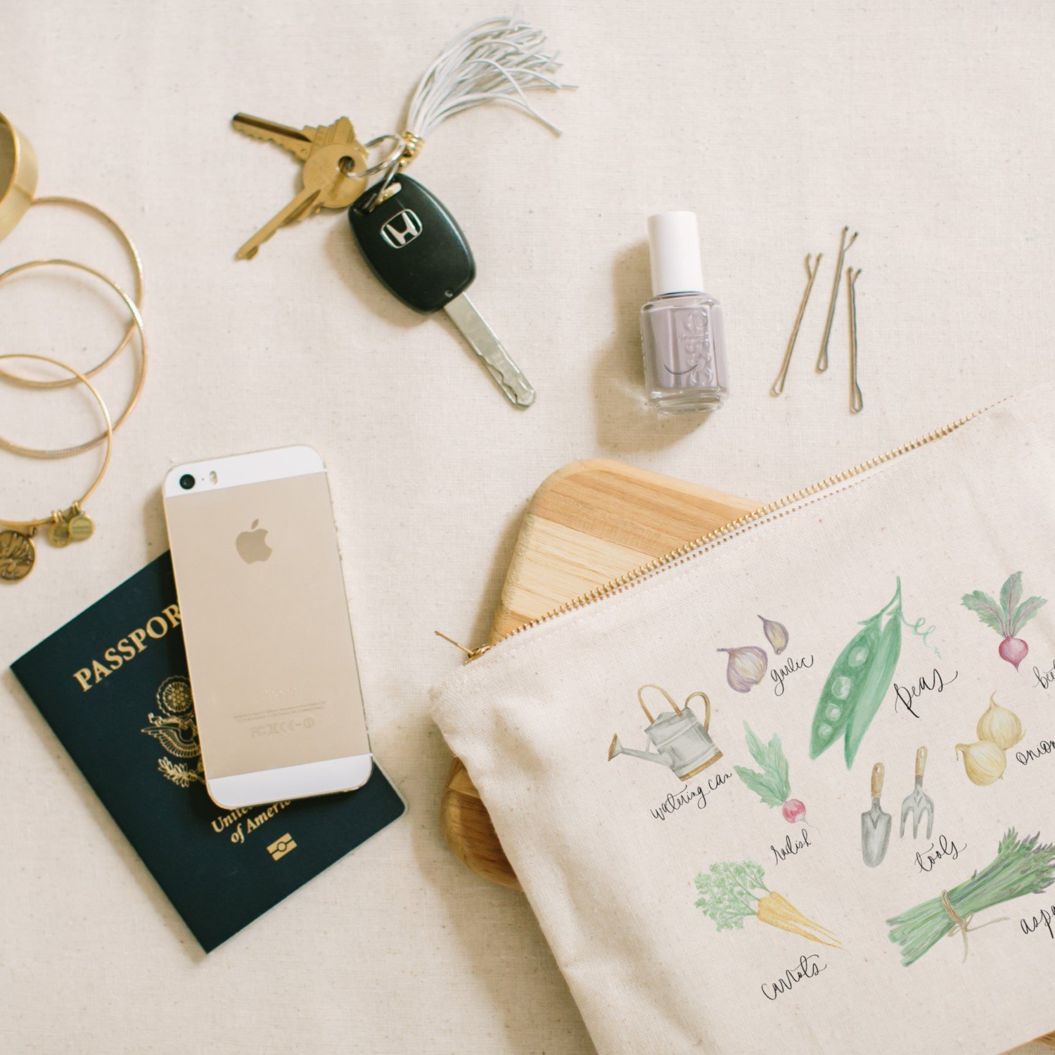 1500x1500 Vegetables Watercolor Cosmetic Bag Pcb Home