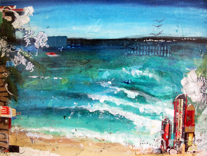 720x542 Costa Rica Painting, Mixed Media On Canvas By Kellie Day