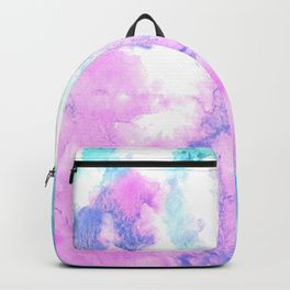 264x264 Cotton Candy Watercolor Abstract Backpack Cotton Candy