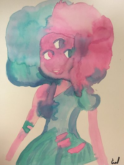 400x532 Watercolor Cotton Candy Garnet By Gigiluv11