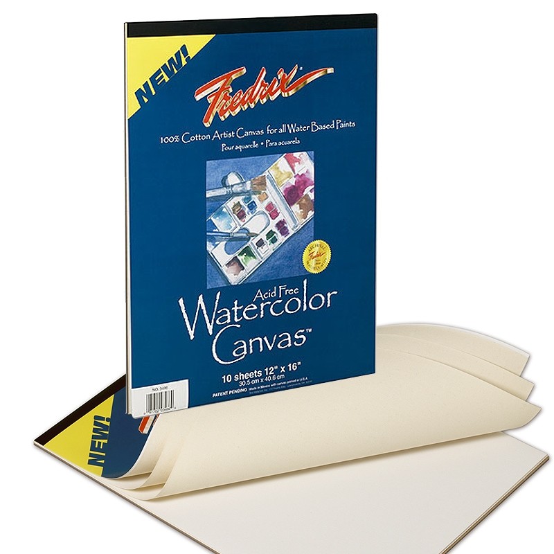 800x800 Fredrix Artist Watercolor Canvas Pads 100% Cotton