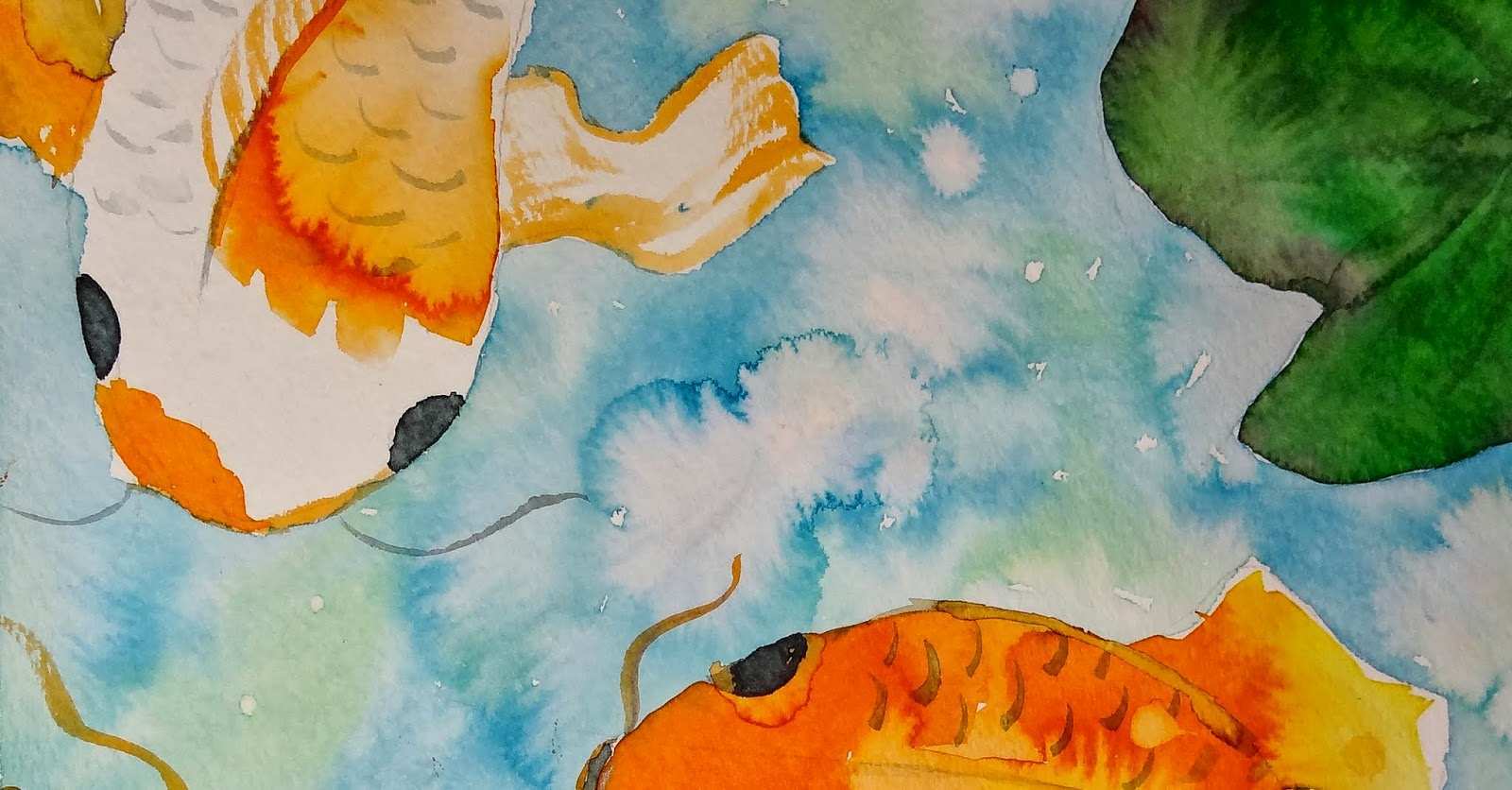 1600x836 Chinese Watercolor Painting Beautiful Art With Krystie Chinese Koi