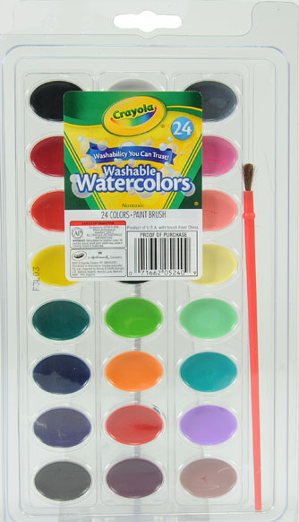 334x582 Crayola Washable Watercolors 24ct