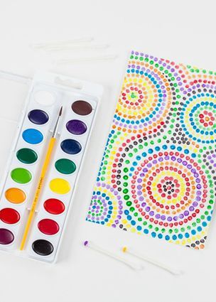 304x425 Get Creative With Cotton Swabs And Crayola Watercolors In This