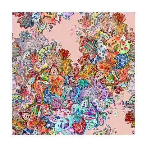 473x473 Seamless Texture With Colorful Crazy Mix. Watercolor Painting