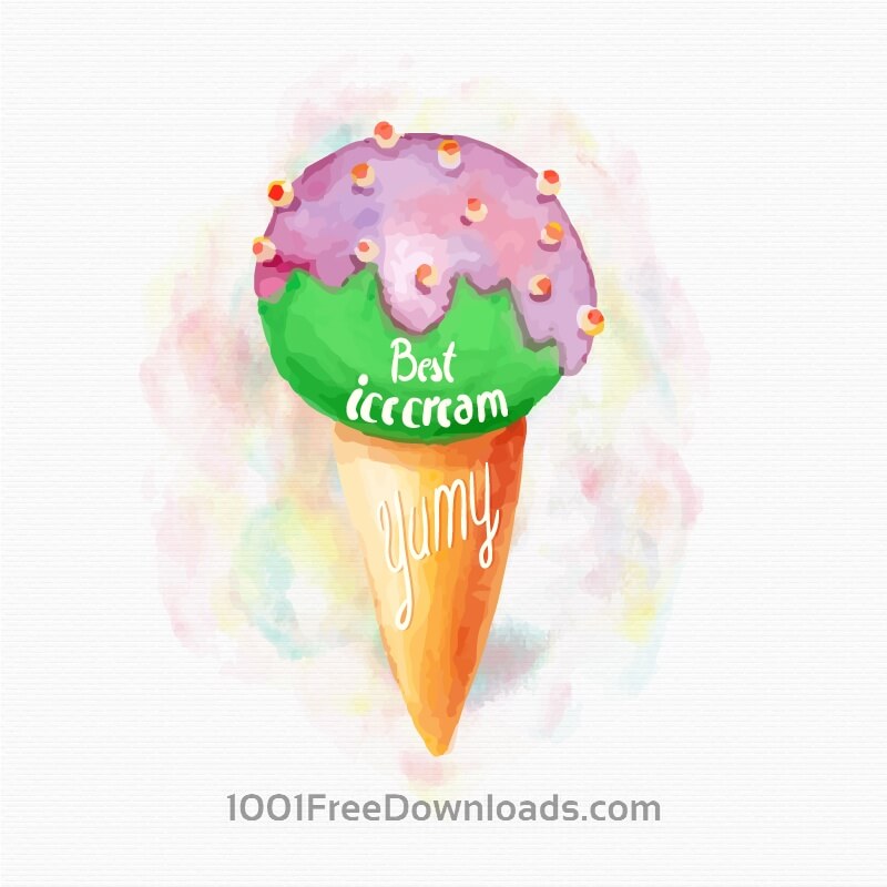 800x800 Free Vectors Watercolor Ice Cream Background Backgrounds
