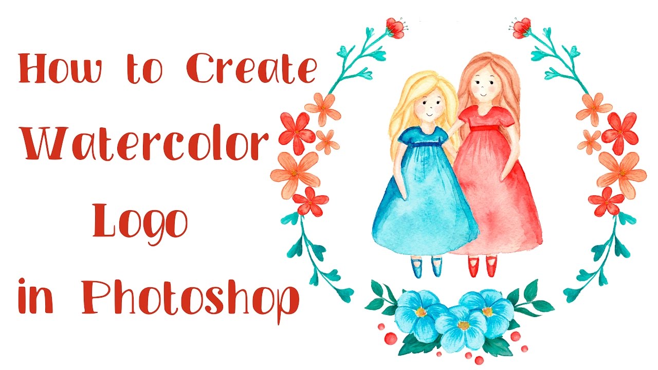 1280x720 How To Create Watercolor Logo In Photoshop