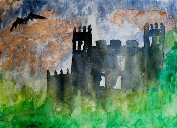 350x254 Halloween Watercolor Activity