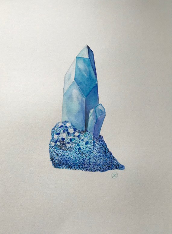 Crystal Watercolor Painting at GetDrawings | Free download