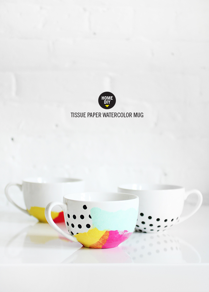 680x949 My Diy Tissue Paper Watercolor Mug