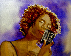 250x197 Painting Black Curly Hair