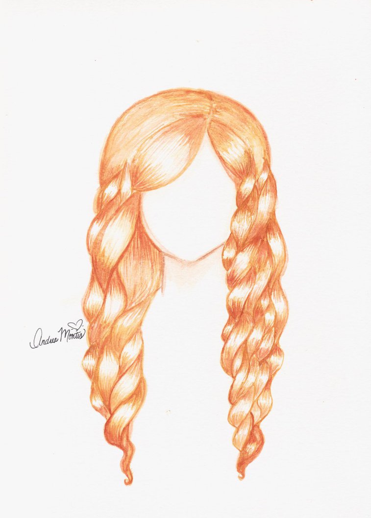 757x1056 Watercolor Curly Hair By Andianime