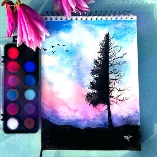 500x500 Watercolor Painting Ideas