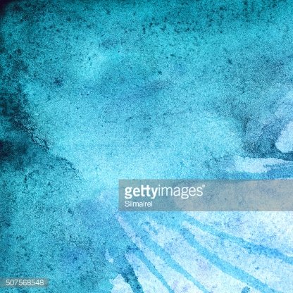 416x416 Watercolor Winter Turquoise Cyan Abstract Texture Background