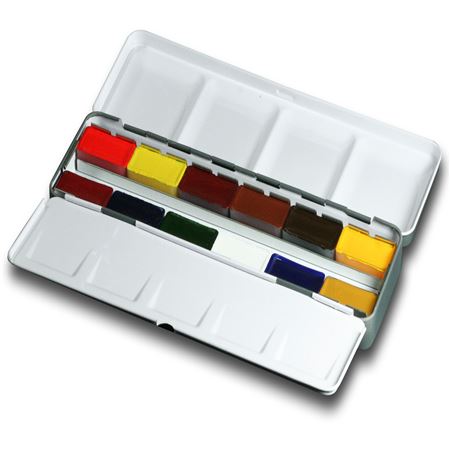 450x450 Watercolor 12 Full Pan Travel Tin