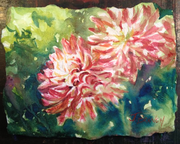 600x481 Dahlia Watercolor Painting Tutorial