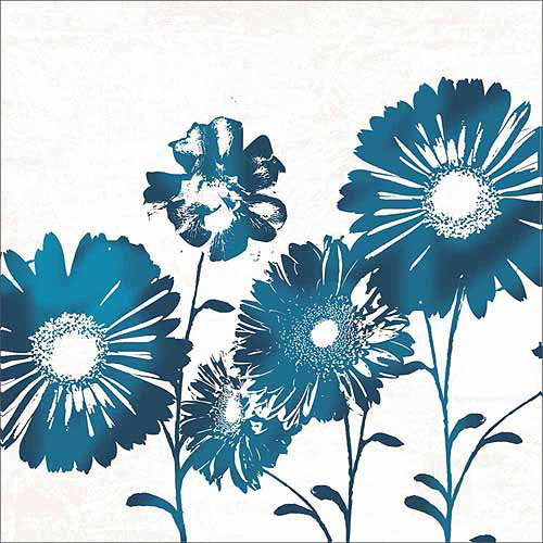 500x500 Vector Graphic Silhouette Daisy Flower Watercolor Floral