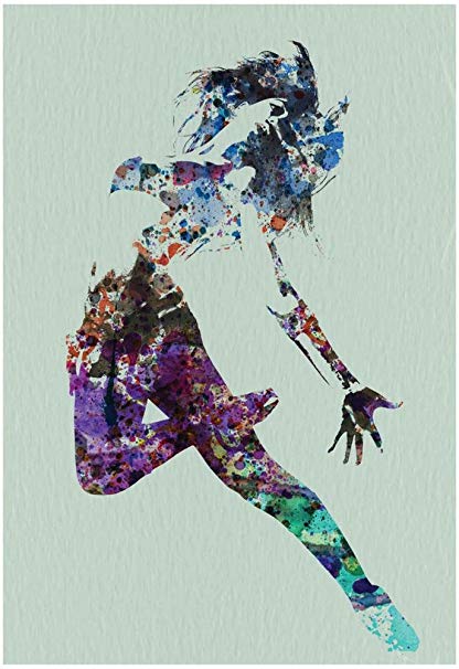 416x606 Dancer Watercolor Poster By Naxart 13 X 19in Posters