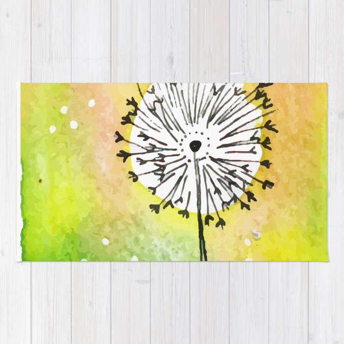 700x700 Watercolor Dandelion