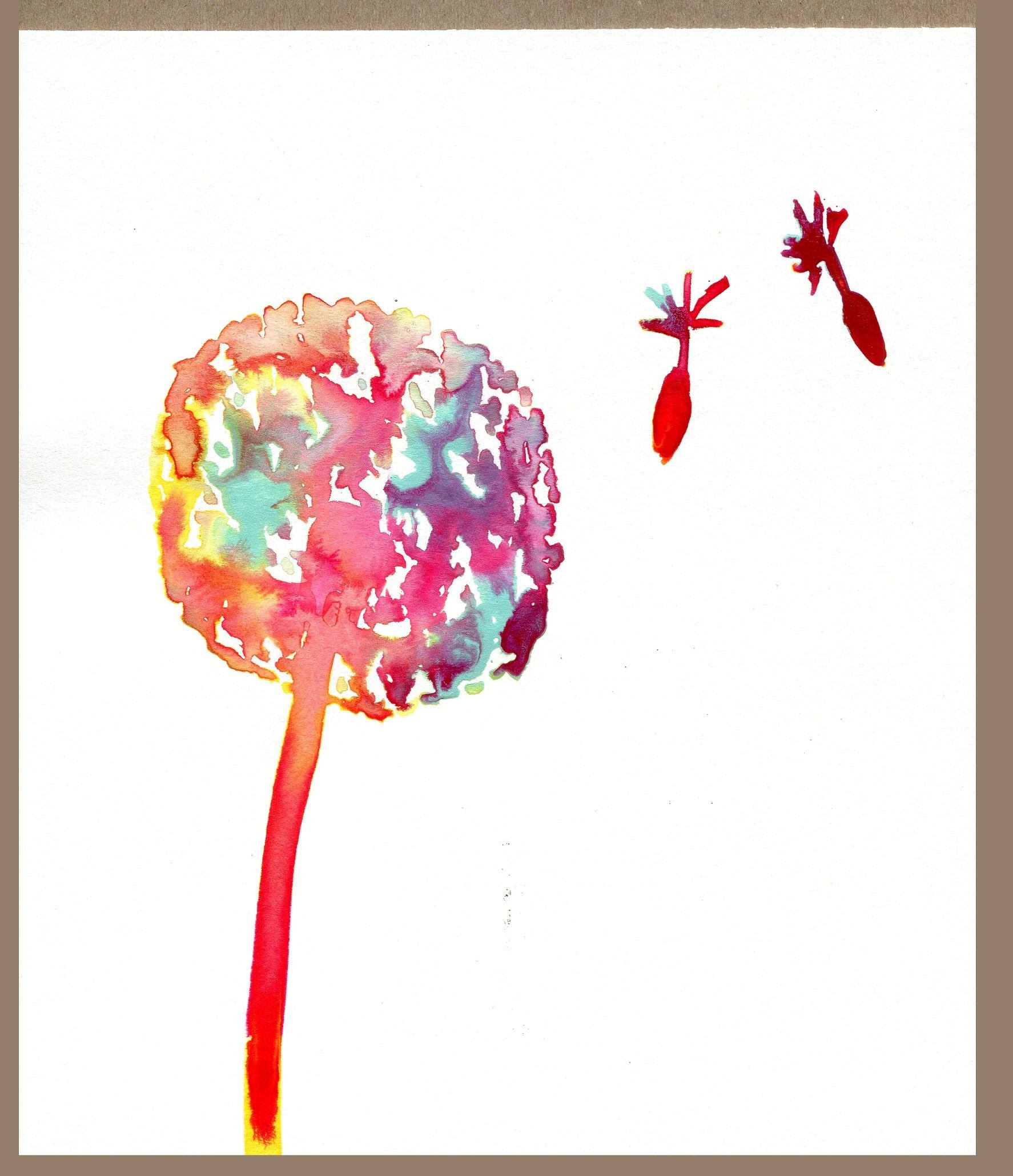 1774x2058 Easy Diy How To Paint A Watercolor Ink Dandelion
