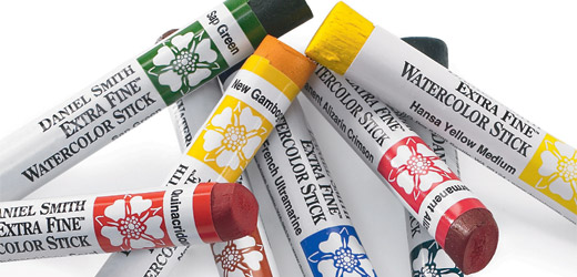 520x250 Product Review Daniel Smith Watercolor Sticks Quinncreative
