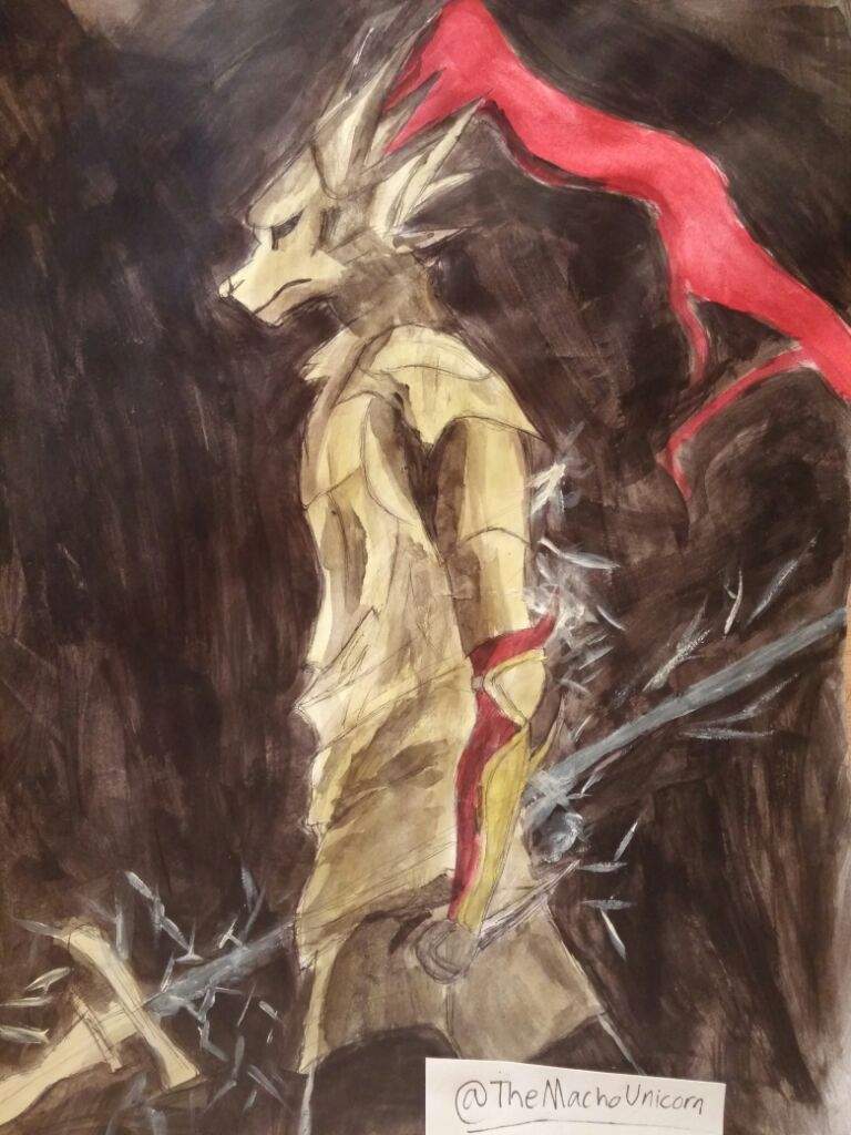 768x1024 Ornstein Watercolor Painting Dark Souls Amino