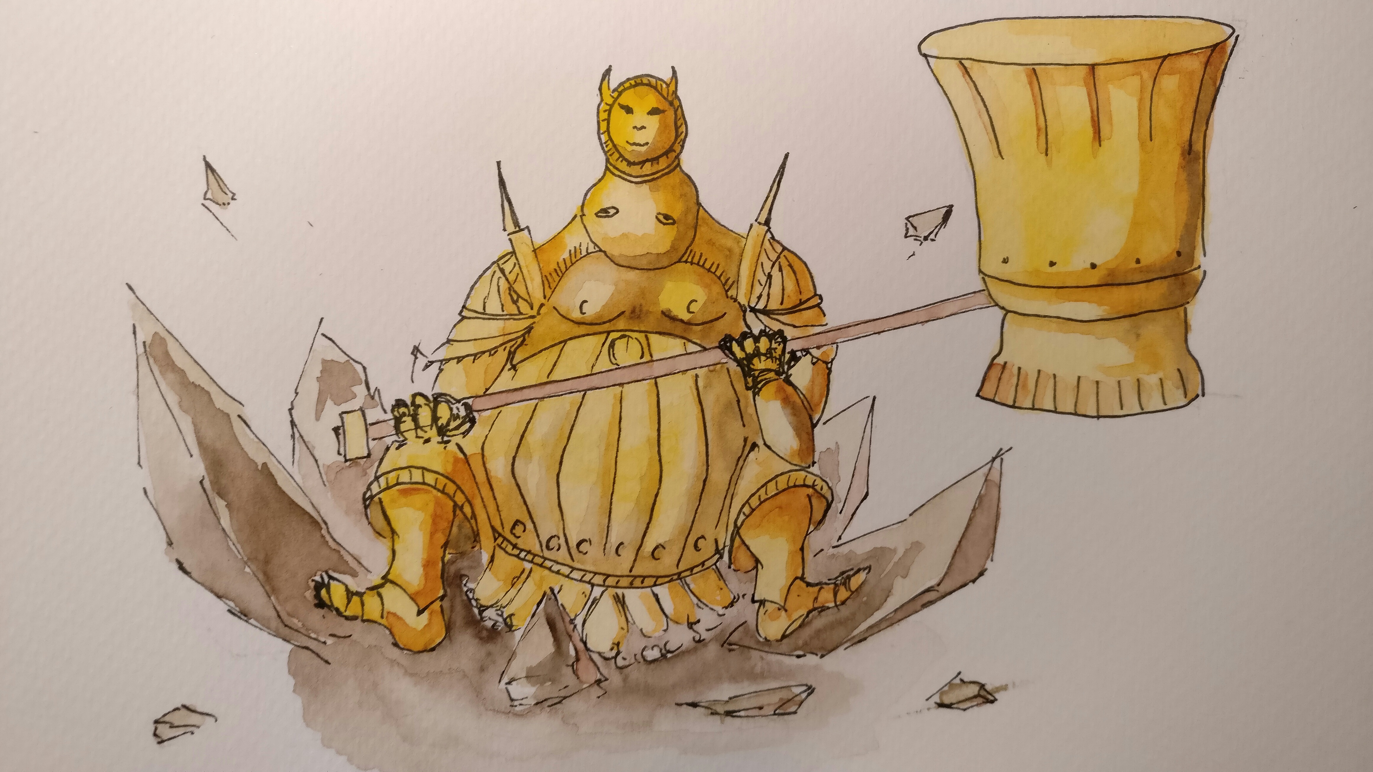 4640x2610 Bad Memory From Dark Souls (Watercolor)