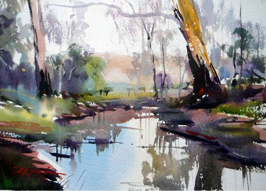 909x654 Art Of Watercolor David Taylor. Interview.