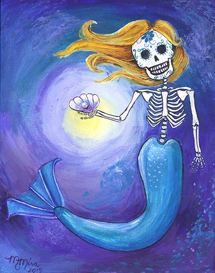 432x547 Day Of The Dead Mermaids