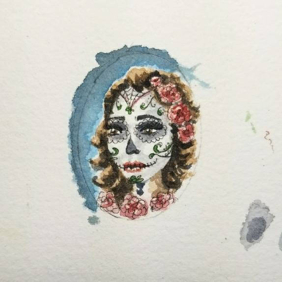 574x574 Day Of The Dead Necklace. De Los Muertos Mujer Woman Hand