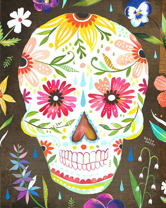 570x713 Day Of The Dead Skull Art Jacksonhayes