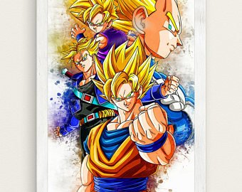 340x270 Dbz Watercolor Etsy