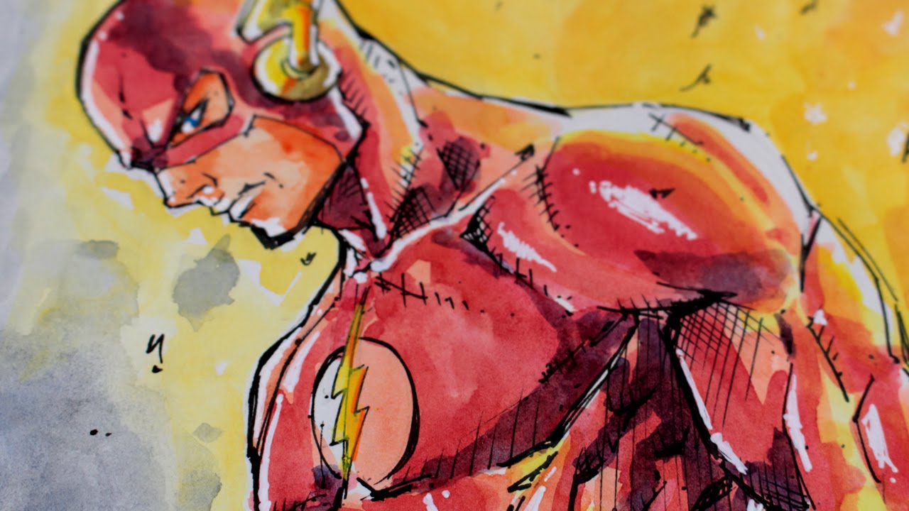 1280x720 Sketch Flash Dc Comics