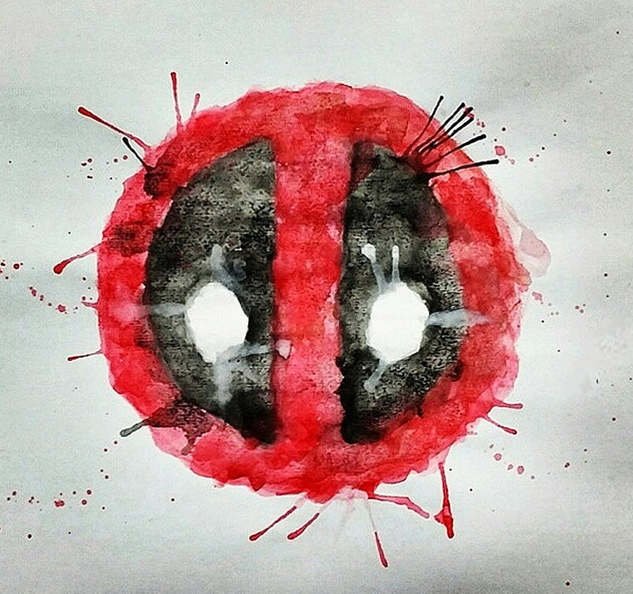 900x844 Deadpool Watercolor Painting By Dennis Daniel De Lima