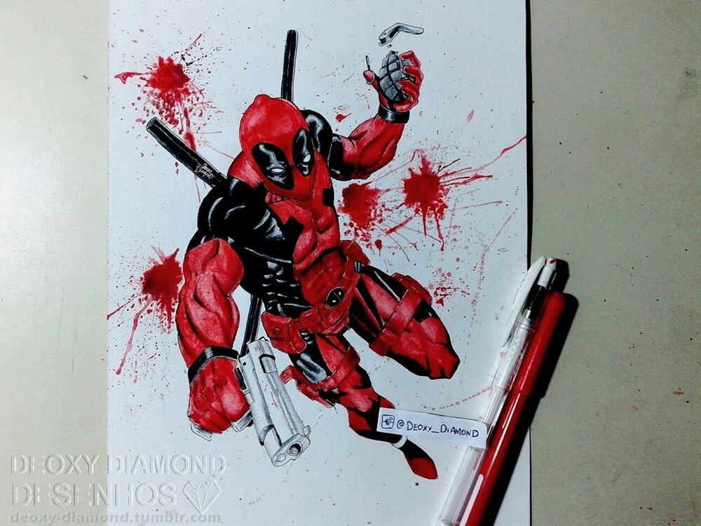 1000x750 Deadpool Watercolor By Deoxydiamond