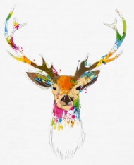 190x234 Watercolor Deer By Namo Spreadshirt