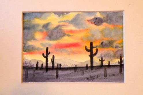 496x331 How To Paint A Watercolor Desert Sunset Hubpages