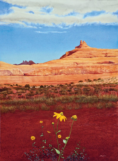 400x546 How To Paint A Western Landscape, Watercolor Demonstration By