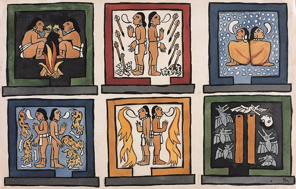 960x611 First U.s. Presentation Of Popol Vuh Watercolors Of Diego Rivera