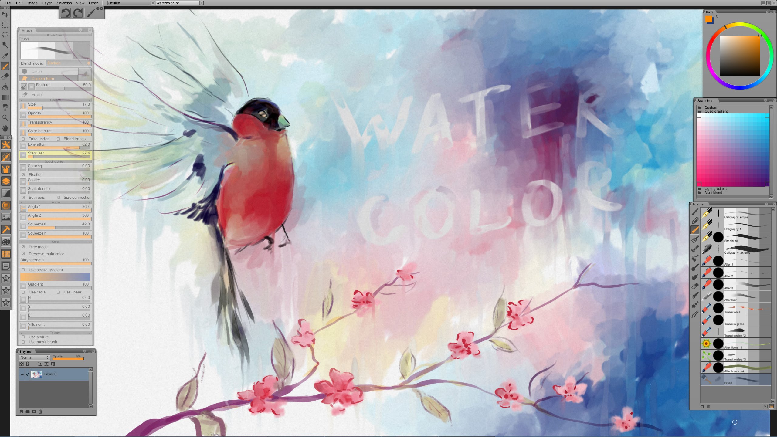 2560x1440 Digital Watercolor Tutorial