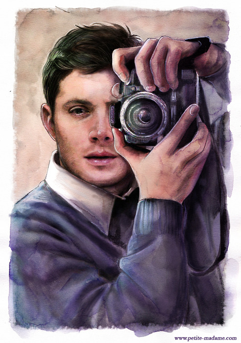 492x700 Jared, Look This Way. Watercolor + Digital. Art