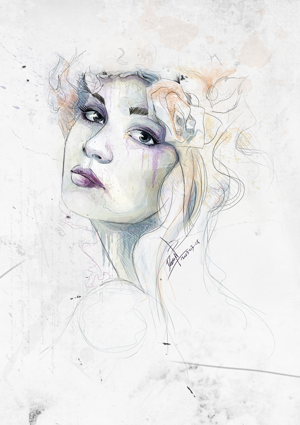 600x849 Best Illustration Digital Watercolor Woman Images On Designspiration