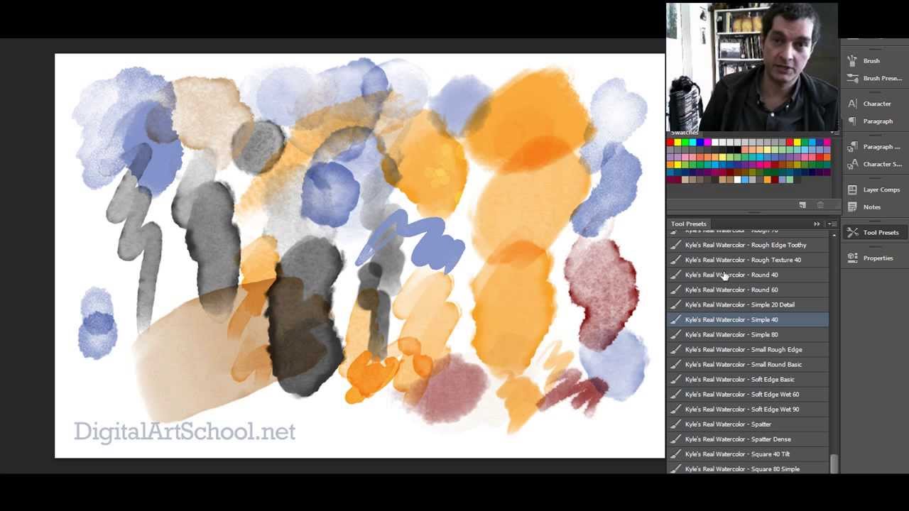 1280x720 Watercolor Brushes For Photoshop