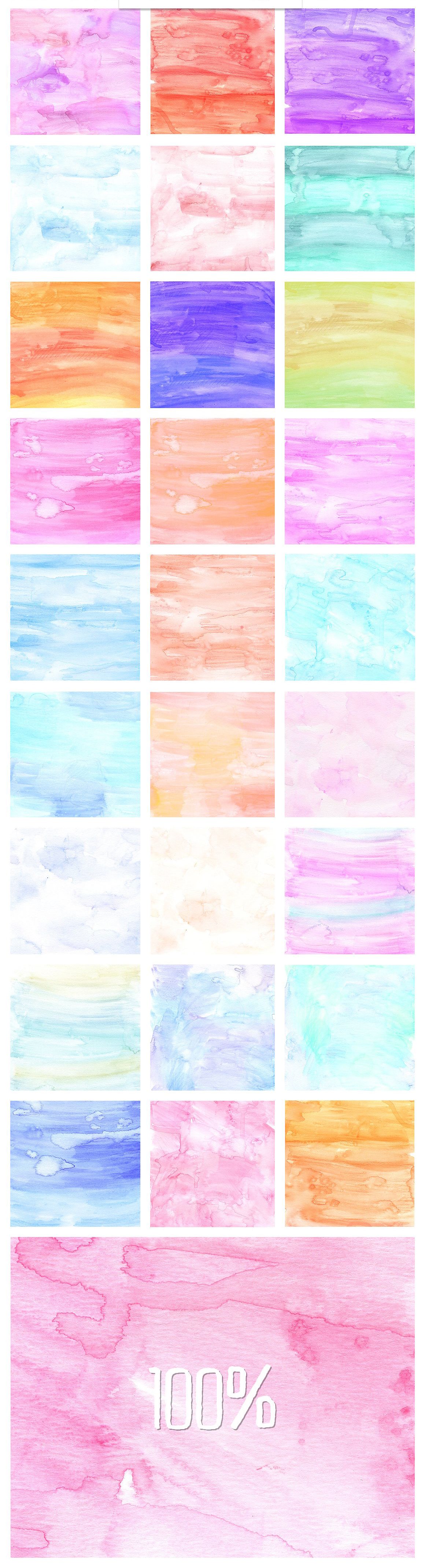 1160x4269 A Versatile Collection Of 33 Free Handmade Digital Watercolor