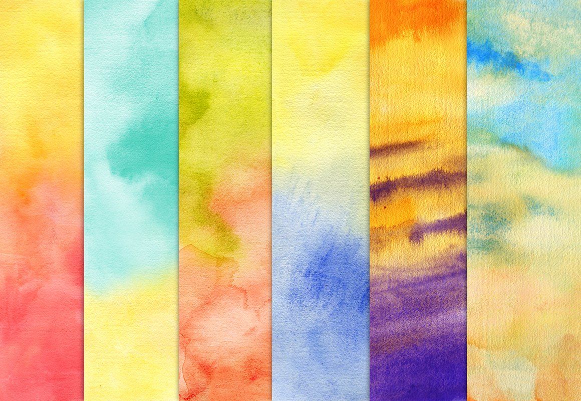 1160x800 Digital Watercolor Papers