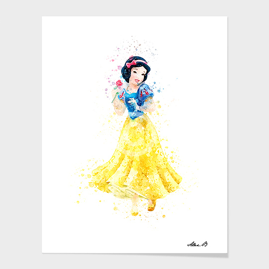 540x540 Snow White Disney Princess Watercolor Art Print