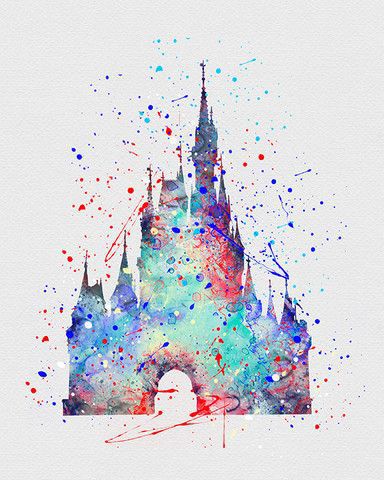 384x480 Diy Disney Watercolor Art