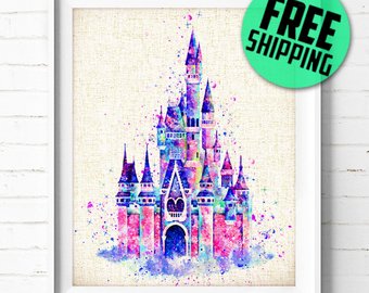 340x270 Items Similar To Cinderella Disney Princess Original Watercolor
