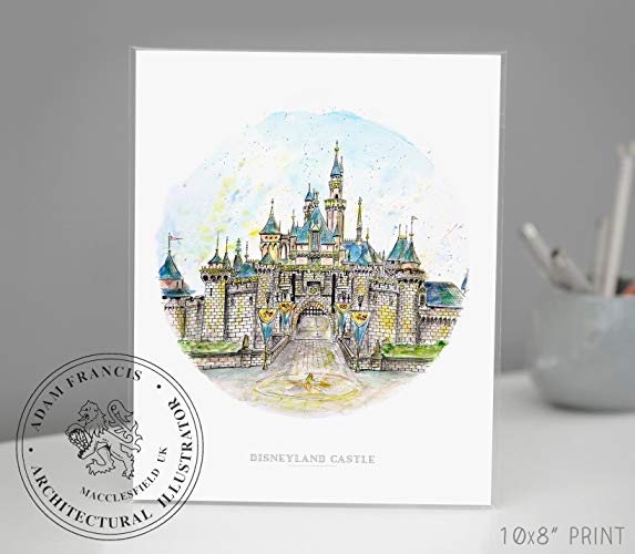 573x500 Disneyland Castle Disney Art Art Prints Home